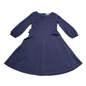 Boden Long Sleeve Dress Navy Size 6